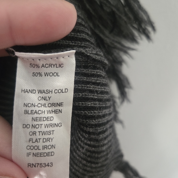 Fenn Wright Manson Wool Mini Skirt A-Line Tassel Winter Boho Small Stretch Gray - Picture 3 of 3